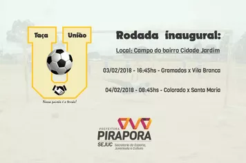Vai começar a Taça União