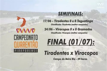 Rivalidade na final do Quarentão