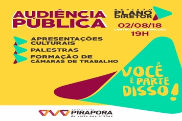 Participe da primeira audiência pública do Plano Diretor