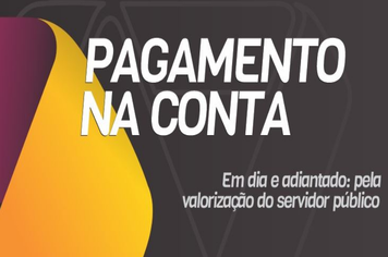 Pagamento na conta!