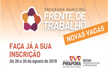 OPORTUNIDADE PARA ENFRENTAR O DESEMPREGO