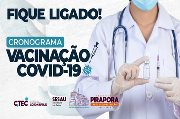 Prefeitura atualiza cronograma de vacinação