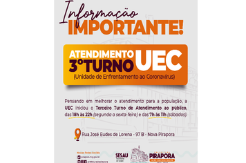 Unidade de Enfrentamento da COVID-19 amplia horário de atendimento