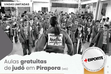 Com apoio da Prefeitura de Pirapora, Projeto + Esporte vai ofertar aulas gratuitas de judô para crianças e adolescentes