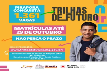Educação Pública de Pirapora tem 1.361 oportunidades no Trilhas do Futuro