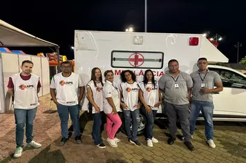 Profissionais de saúde presentes no Pirafolia 2025