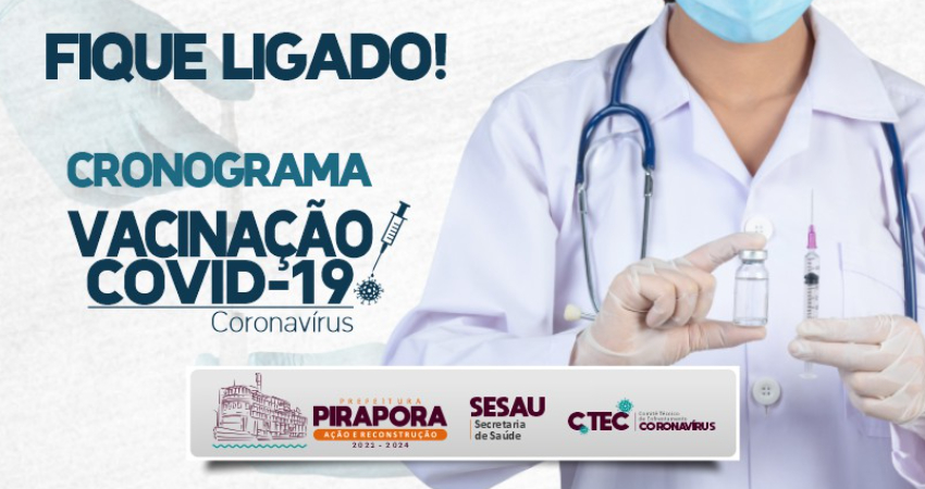 Saúde continua com cronograma de vacinação para trabalhadores da educação