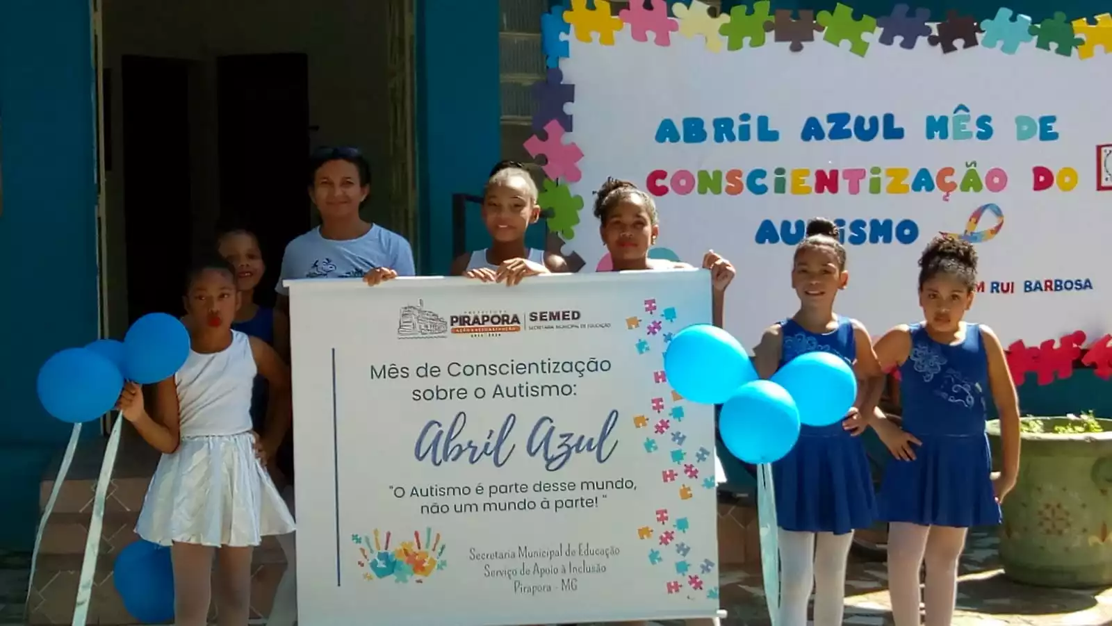 Prefeitura de Pirapora mobiliza comunidade escolar para a Campanha Abril Azul