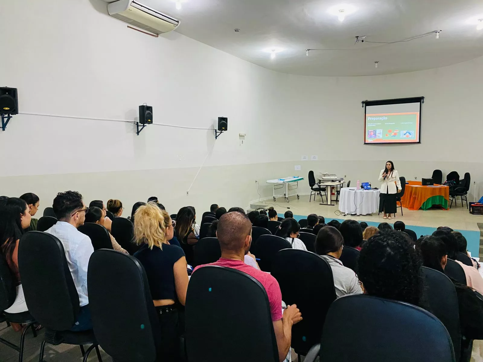 Aula prática em puericultura para profissionais enfermeiros da microrregião de saúde de Pirapora