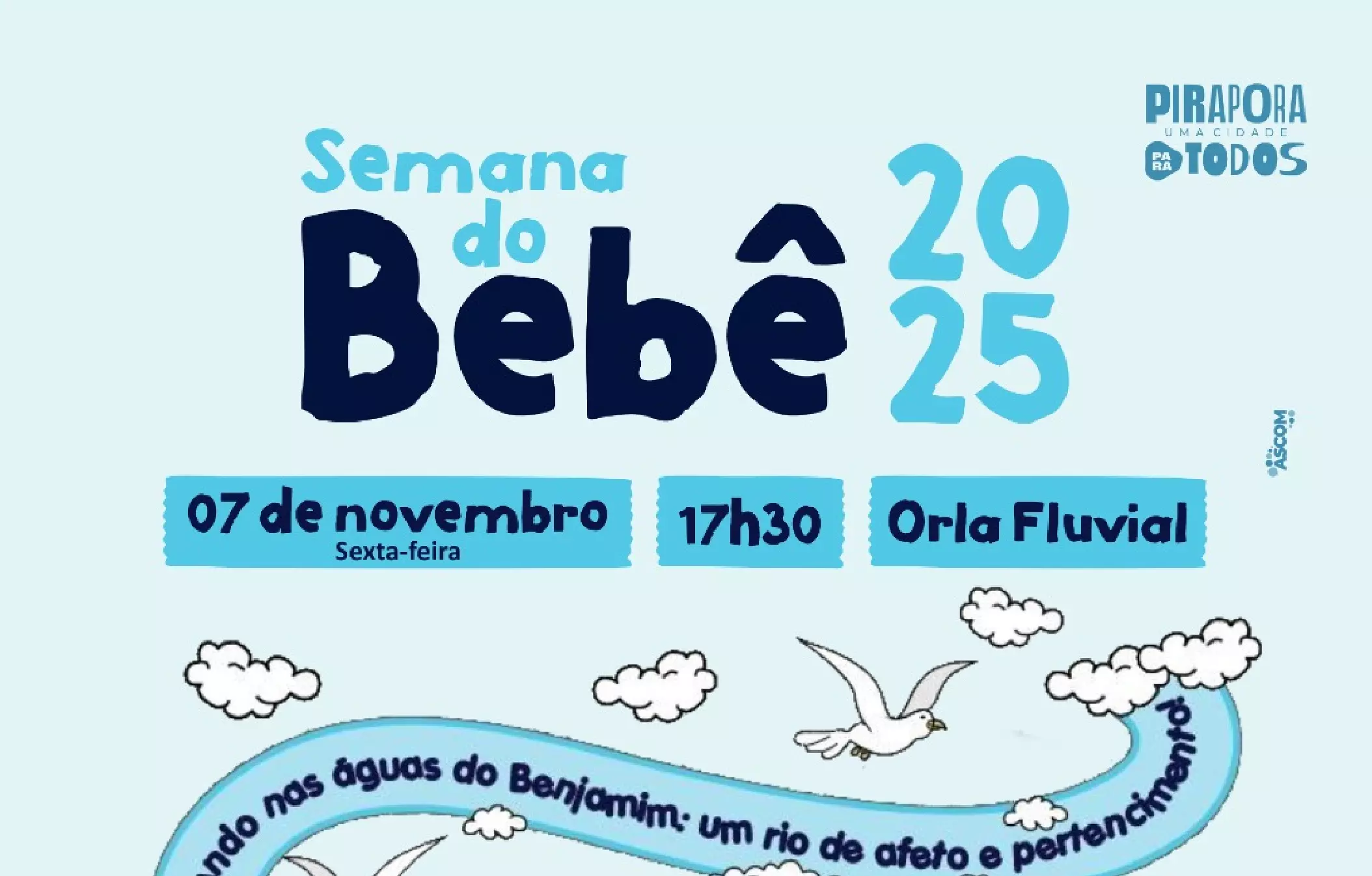 ​Semana do Bebê 2025 será encerrada na Orla Fluvial nesta sexta-feira (07/11)
